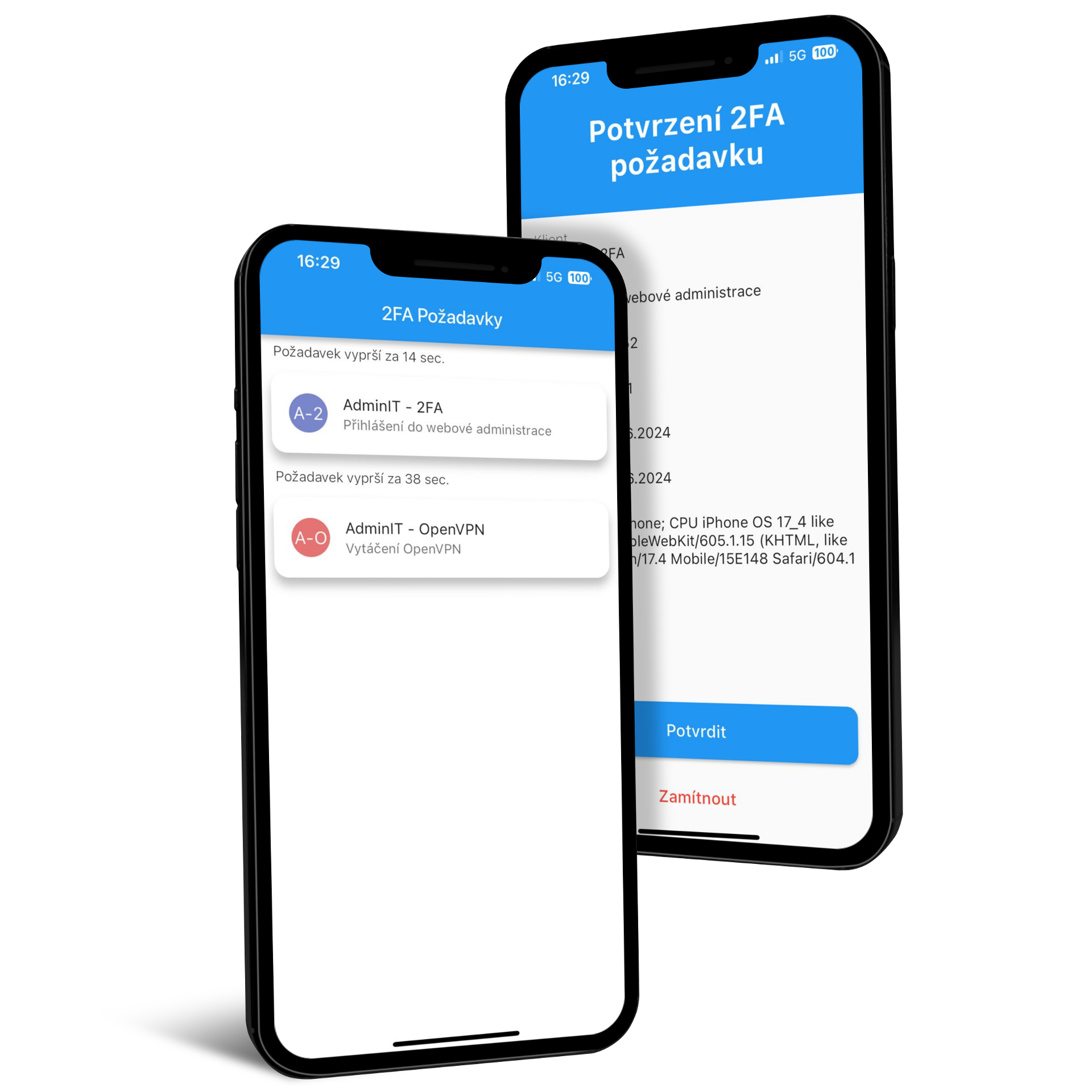 Aplikace AdminIT-2FA